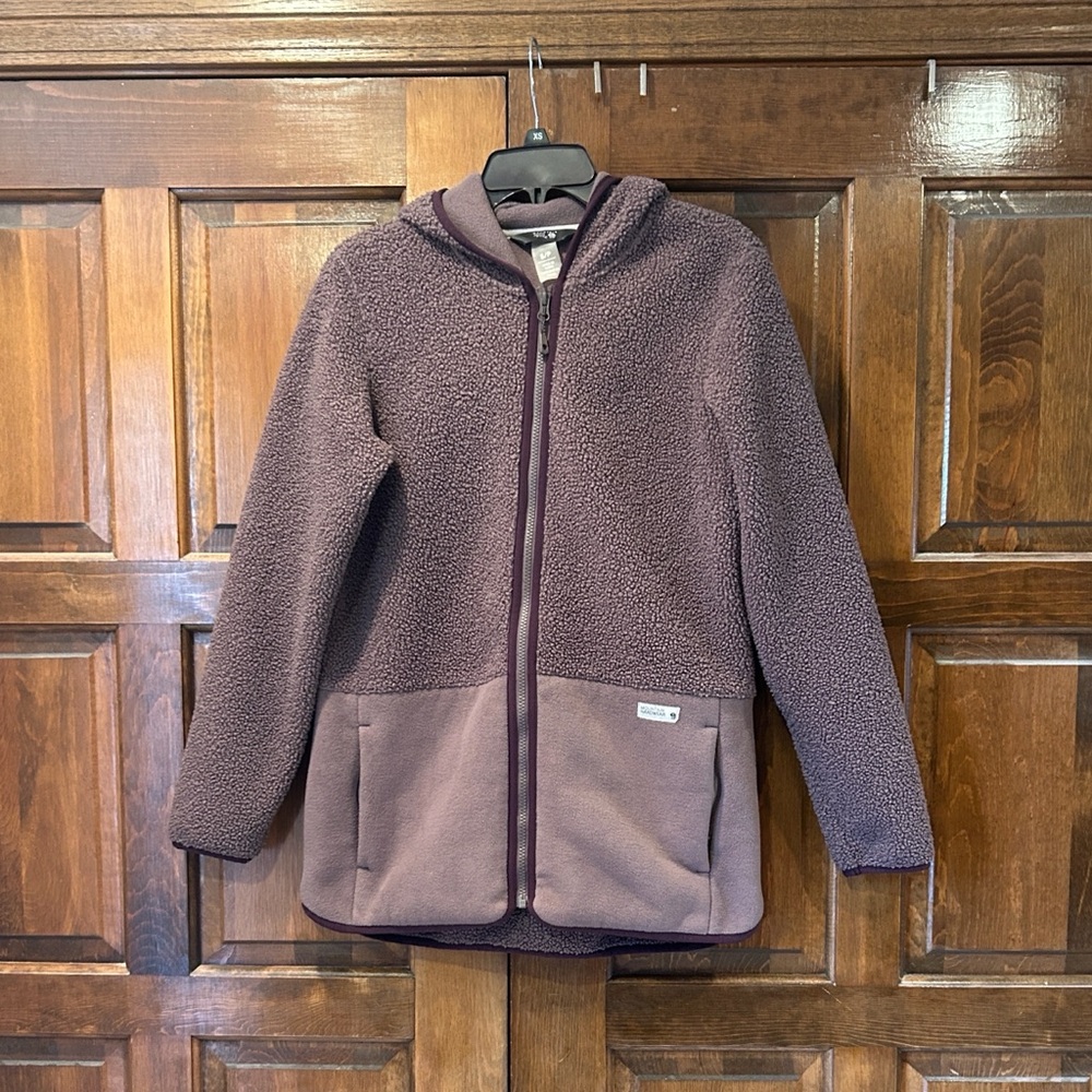 Mountain Hardwear‎ Fleece Jacket Women's Size S Small Full Zip Hoodie Purple - Picture 2 of 9